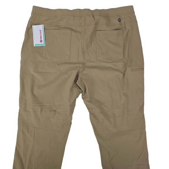 Marmot Arch Rock Pants Men's 40 Khaki Nylon Hiking Belted Outdoor Lightweight - Picture 3 of 10